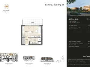 Prodej bytu 1+kk, Praha - Dolní Chabry, Velemínská, 28 m2