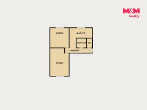 Prodej bytu 2+1, Orlová - Lutyně, Osvobození, 57 m2