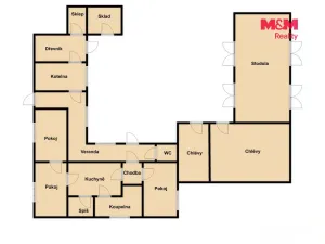 Prodej rodinného domu, Kámen, 122 m2