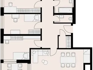Pronájem bytu 4+kk, Praha - Hlubočepy, Vítové, 102 m2