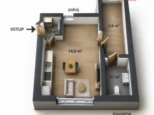 Prodej chaty, Újezd u Chocně, 38 m2