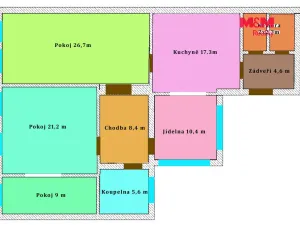 Pronájem bytu 3+1, Bedihošť, Prostějovská, 107 m2