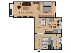 Prodej bytu 3+1, Písek, třída Přátelství, 71 m2