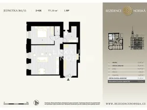 Prodej bytu 2+kk, Praha - Vršovice, Norská, 71 m2