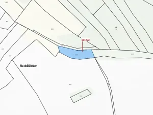 Dražba pozemku, Březí nad Oslavou, 1043 m2