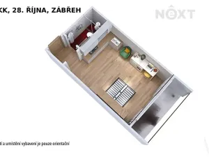 Prodej bytu 1+kk, Zábřeh, 28. října, 20 m2