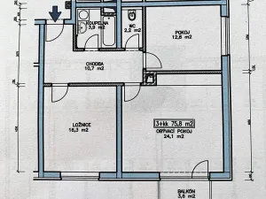 Pronájem bytu 3+kk, Hostivice, 70 m2