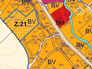 Prodej pozemku, Rudoltice, 1333 m2