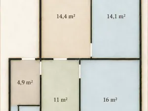 Prodej bytu 3+1, Vyškov, 64 m2