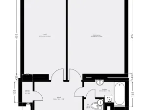 Prodej bytu 2+kk, Praha - Košíře, Vrchlického, 49 m2