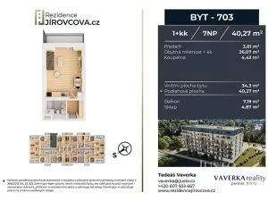 Prodej bytu 1+kk, České Budějovice, Jírovcova, 40 m2