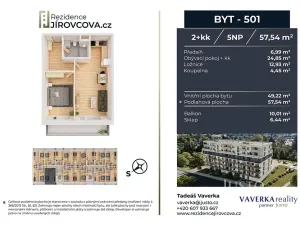 Prodej bytu 2+kk, České Budějovice, Jírovcova, 57 m2