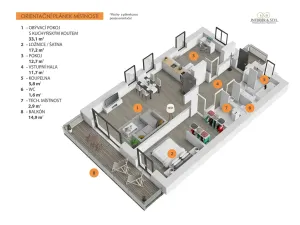 Prodej bytu 4+kk, Lysá nad Labem, Palackého, 115 m2