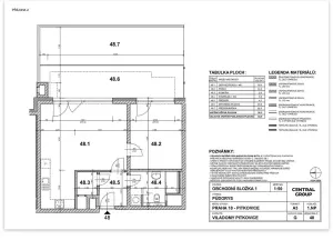 Pronájem bytu 2+kk, Praha - Pitkovice, Mecháčková, 56 m2