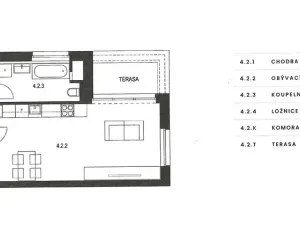Pronájem bytu 2+kk, Dobřany, Denksteinova, 65 m2
