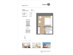 Pronájem bytu 1+kk, Brno, Anenská, 16 m2