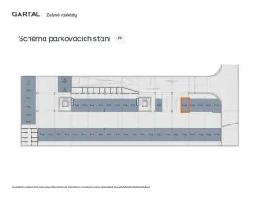Prodej garážového stání, Praha - Běchovice, Českobrodská, 12 m2