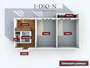 Prodej bytu 2+1, Nošovice, 54 m2