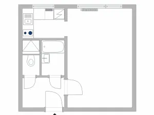 Prodej bytu 1+kk, Praha - Chodov, Valentova, 30 m2