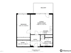 Pronájem bytu 2+kk, Praha - Písnice, Libušská, 55 m2