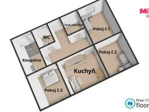 Prodej bytu 3+1, Moravská Třebová - Předměstí, K. Čapka, 87 m2