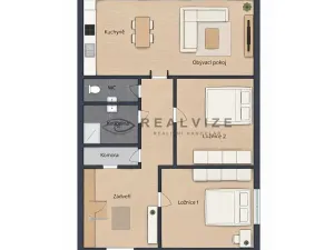 Prodej bytu 3+kk, České Budějovice, Krčínova, 59 m2