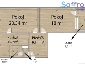 Prodej bytu 2+1, Třemošná, Sídliště, 62 m2