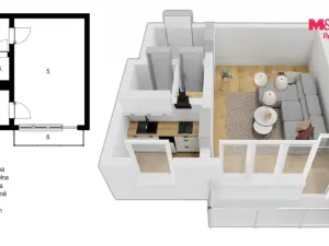 Prodej bytu 1+1, Náchod, Čechova, 27 m2