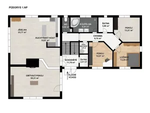 Pronájem rodinného domu, Benátky, 241 m2
