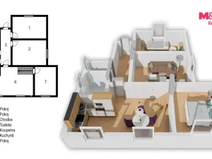 Prodej rodinného domu, Krhanice, 70 m2