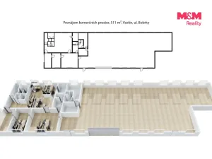 Pronájem obchodního prostoru, Vsetín, Bobrky, 511 m2