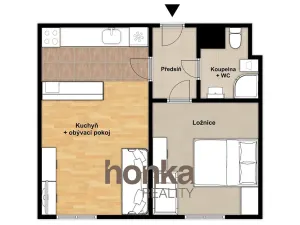 Prodej bytu 2+kk, Praha - Krč, Štúrova, 40 m2