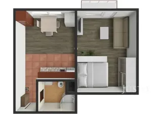 Pronájem bytu 1+1, Písek, třída Přátelství, 38 m2