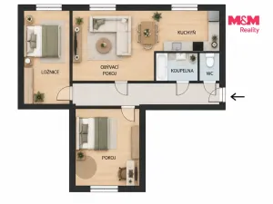 Prodej bytu 3+kk, Meziměstí, Dlouhá, 60 m2