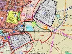 Dražba pozemku, Horní Planá, 1390 m2