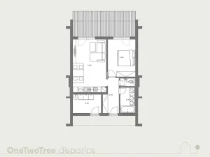 Prodej bytu 2+kk, Skuhrov, 52 m2