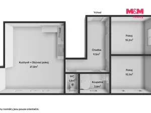 Pronájem bytu 3+kk, Klatovy - Klatovy II, 63 m2