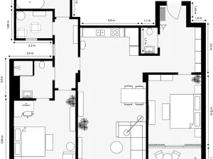 Prodej bytu 3+1, Praha - Dejvice, Zelená, 125 m2