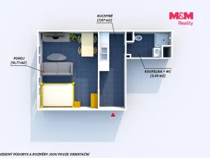 Prodej bytu 3+kk, Praha - Vokovice, V Nových Vokovicích, 52 m2