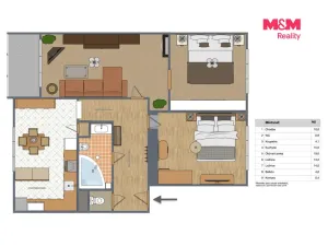 Prodej bytu 3+1, Mnichovice, Pražská, 78 m2