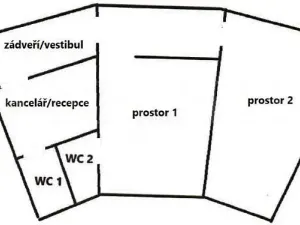 Prodej obchodního prostoru, Cheb - Háje, 70 m2