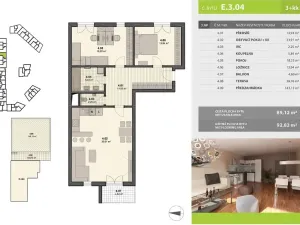 Prodej bytu 3+kk, Ostrava - Moravská Ostrava, Jantarová, 89 m2