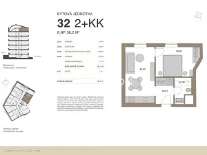Prodej bytu 2+kk, Praha - Vršovice, Na spojce, 36 m2