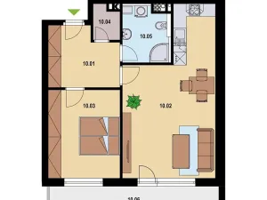Pronájem bytu 2+kk, Nymburk, Ke Strouze, 58 m2