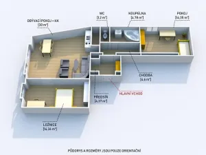 Prodej bytu 3+kk, Praha - Nové Město, Lípová, 77 m2
