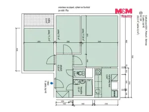 Prodej bytu 3+kk, Praha - Bohnice, Cafourkova, 53 m2