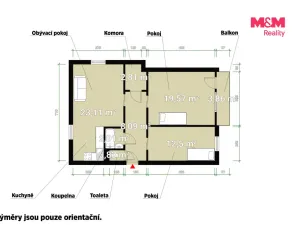 Pronájem bytu 3+kk, Plzeň, Pod Záhorskem, 69 m2