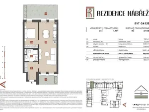 Prodej bytu 2+kk, Brandýs nad Labem-Stará Boleslav - Stará Boleslav, Nábřeží, 57 m2