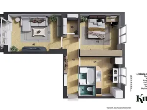 Prodej bytu 2+1, Brno, Jakuba Obrovského, 58 m2