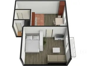 Prodej bytu 1+1, Písek, Harantova, 36 m2